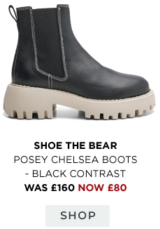 POSEY CHELSEA BOOTS - BLACK CONTRAST